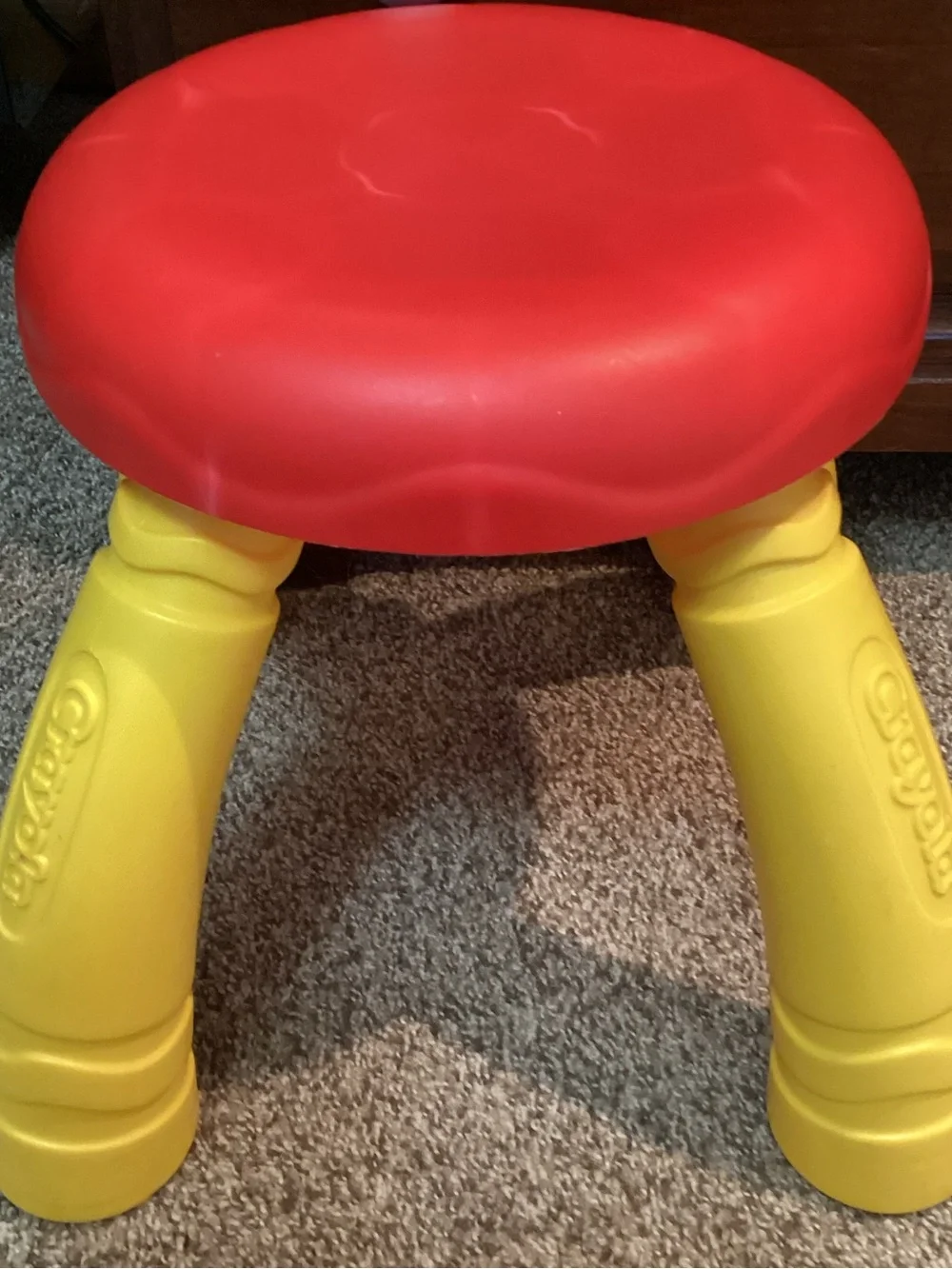 Crayola Crayons Play N Fold Art Studio Replacement Stool Red and Yellow